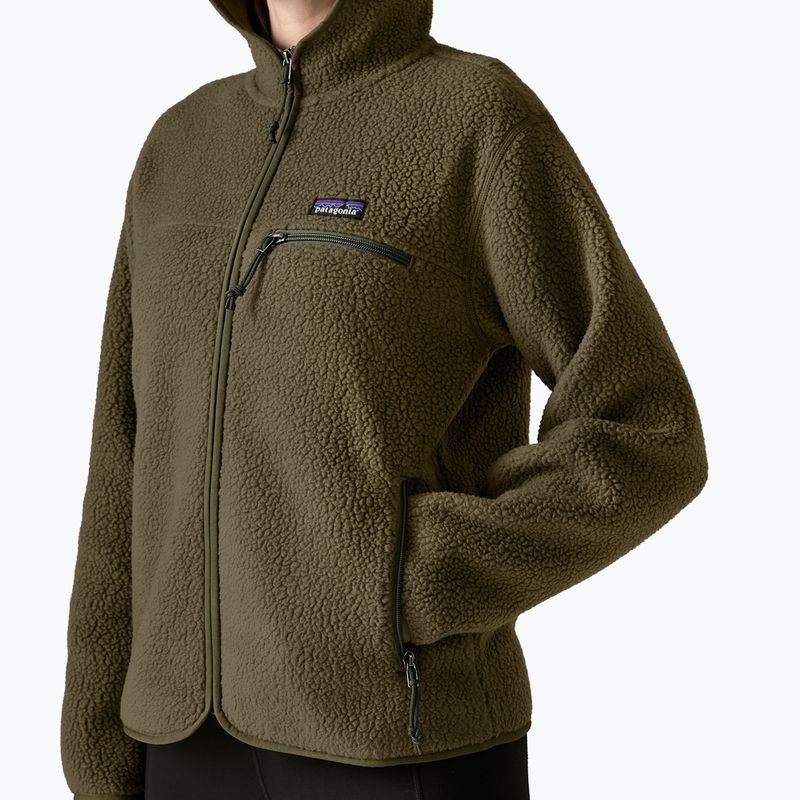 Women's fleece sweatshirt Patagonia Retro Pile Hoody basin green 5
