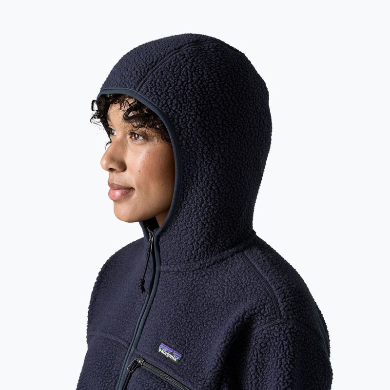 Women's fleece sweatshirt Patagonia Retro Pile Hoody sunken blue 4