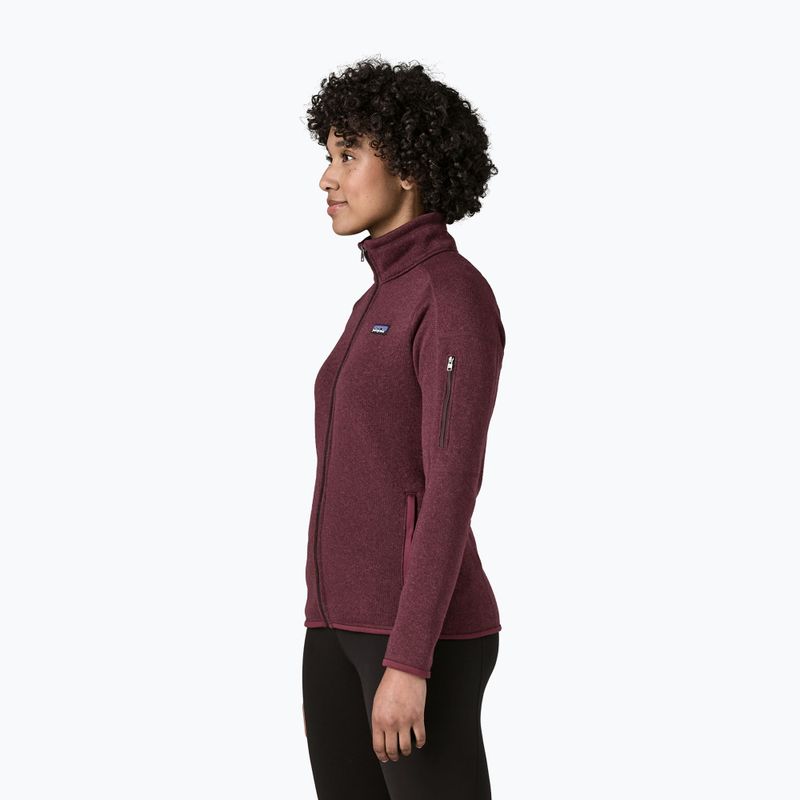 Women's trekking sweatshirt Patagonia Better Sweater berry fig 3