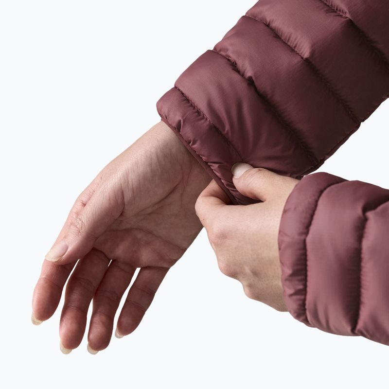 Women's down jacket Patagonia Down Sweater Hoody dark ruby 8