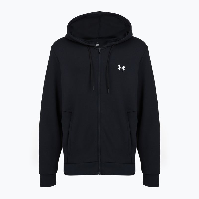 Men's sweatshirt Under Armour Flex Fleece Full Zip black/white