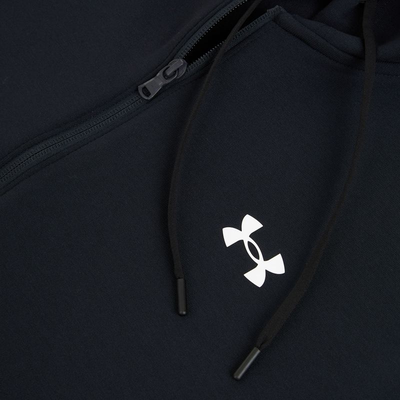 Men's sweatshirt Under Armour Flex Fleece Full Zip black/white 3