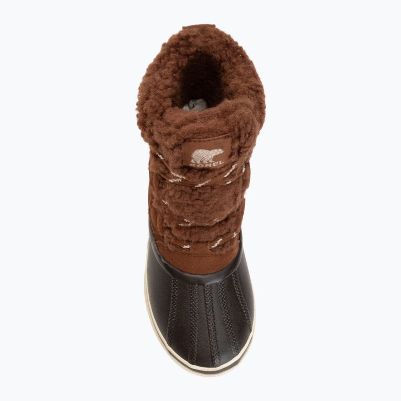 Women's snow boots Sorel Out N About IV Chillz Wp dark auburn/blue 5