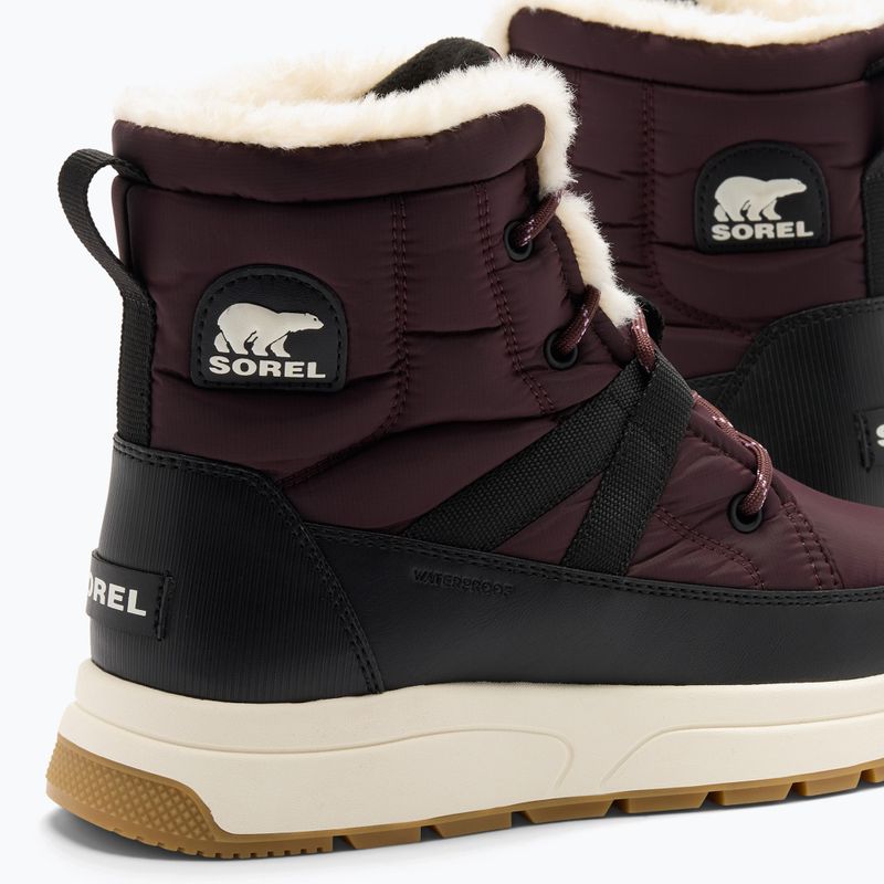 Women's snow boots Sorel Whitney III Mid Wp red lodge/black 8