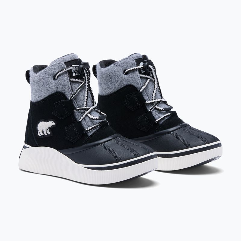 Children's snow boots Sorel Out N About IV Chillz Waterproof black/chalk 4