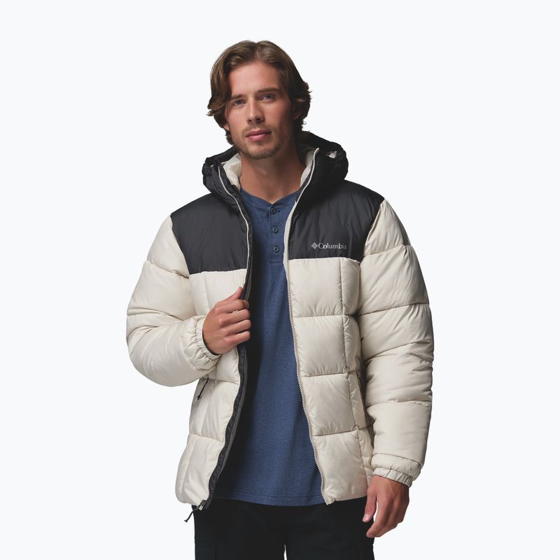 Men's insulated jacket Columbia Puffect IV Hooded dark stone/shark 5