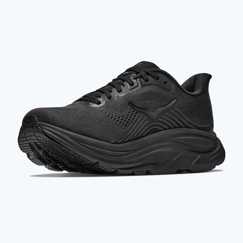 Women's running sweatshirt HOKA Clifton 11 Wide black/black 4