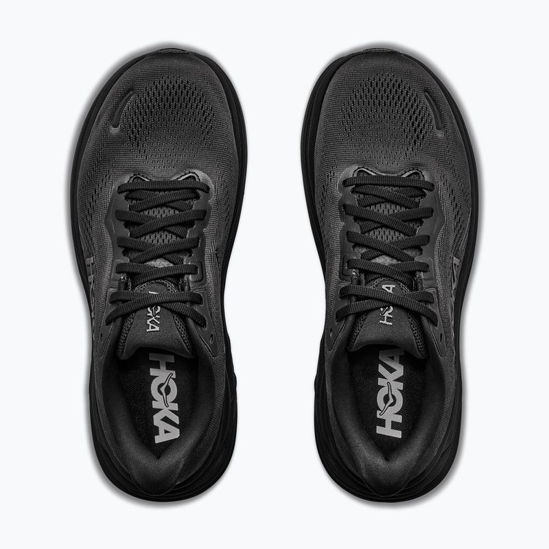 Women's running sweatshirt HOKA Clifton 11 Wide black/black 8