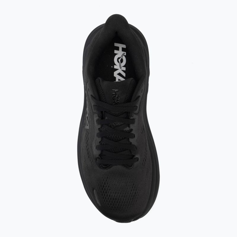 Women's running sweatshirt HOKA Clifton 11 Wide black/black 5