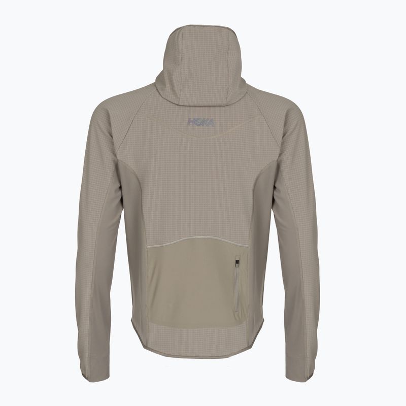Men's running jacket HOKA Sky Glow Half Zip pebble grey 2