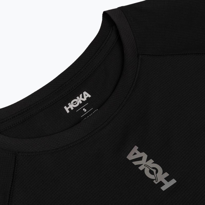 Men's running shirt HOKA EveryRun Short Sleeve black 3