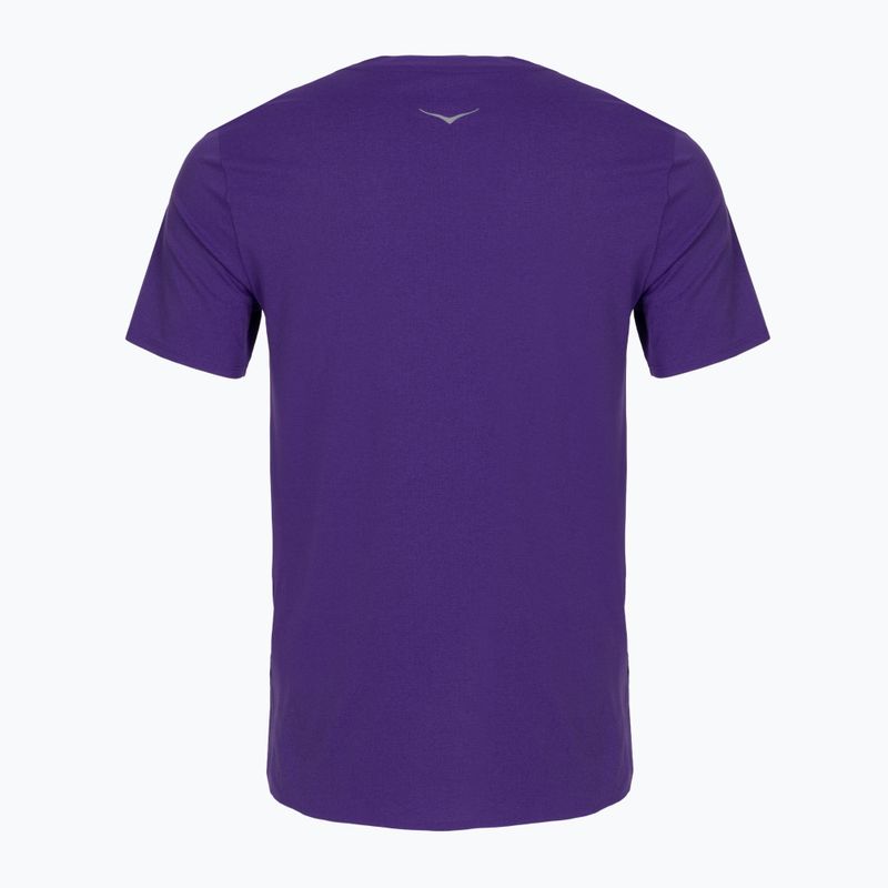 Men's running shirt HOKA EveryRun Short Sleeve cosmic purple 2