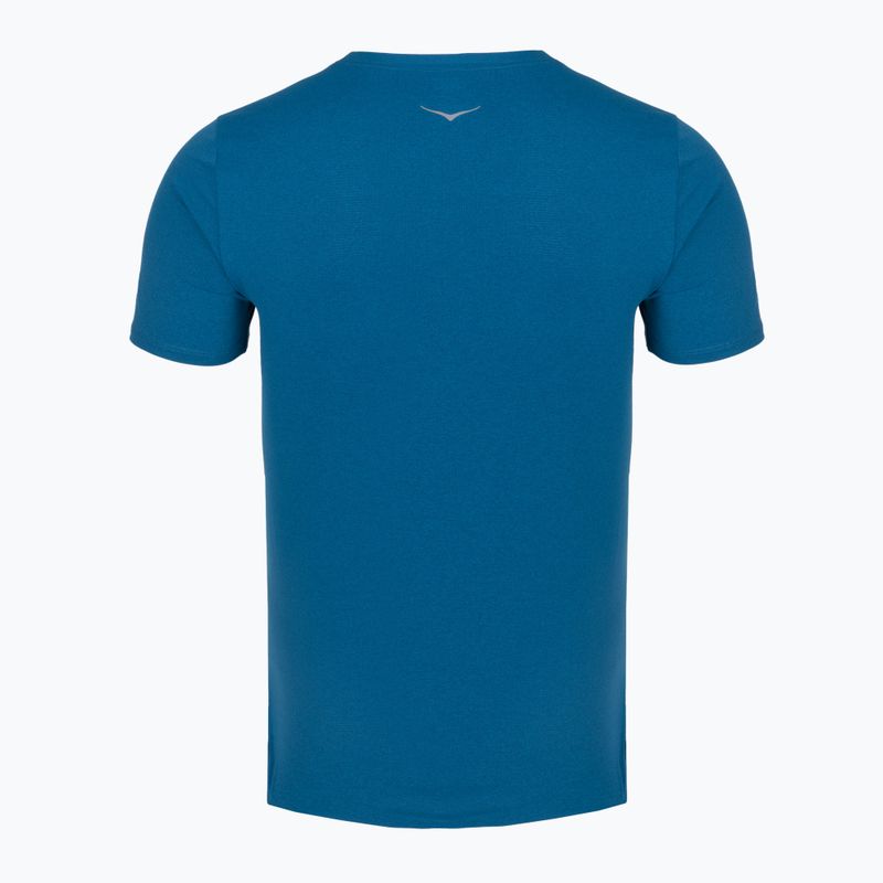Men's running shirt HOKA EveryRun Short Sleeve night glow blue 2