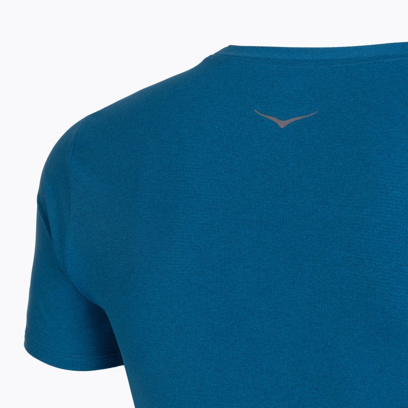 Men's running shirt HOKA EveryRun Short Sleeve night glow blue 4