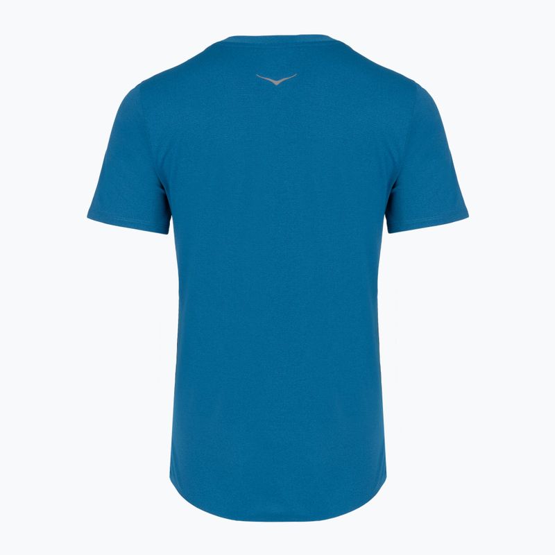 Women's running shirt HOKA EveryRun Short Sleeve night glow blue 2