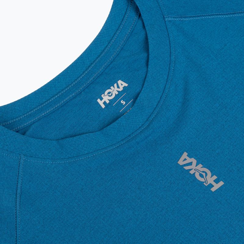 Women's running shirt HOKA EveryRun Short Sleeve night glow blue 3