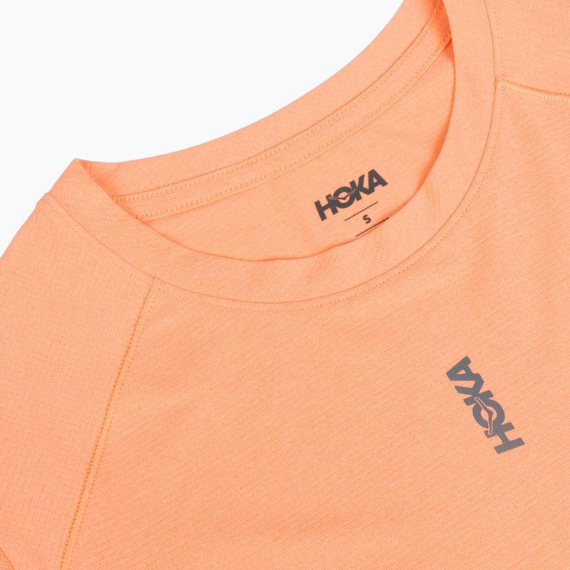 Women's running shirt HOKA EveryRun Short Sleeve sunstone 3