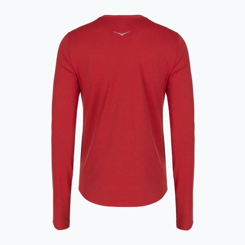 Women's running longsleeve HOKA EveryRun Long Sleeve red agate 2