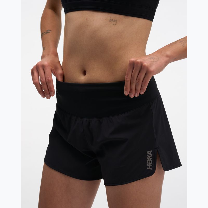 Women's running shorts HOKA Glide Short 3.5" Brief black 4