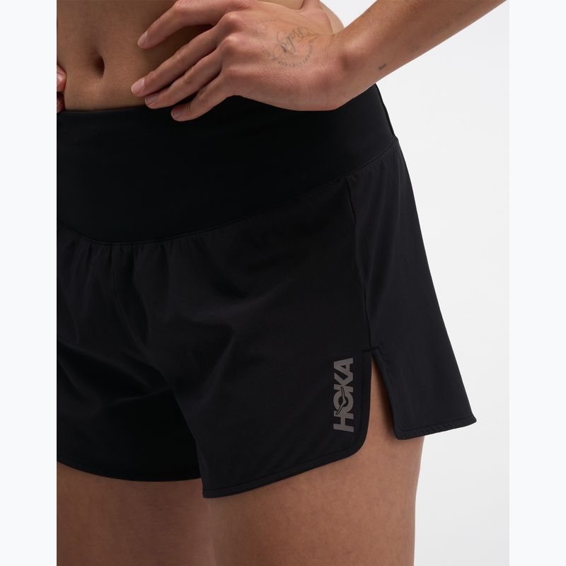 Women's running shorts HOKA Glide Short 3.5" Brief black 5