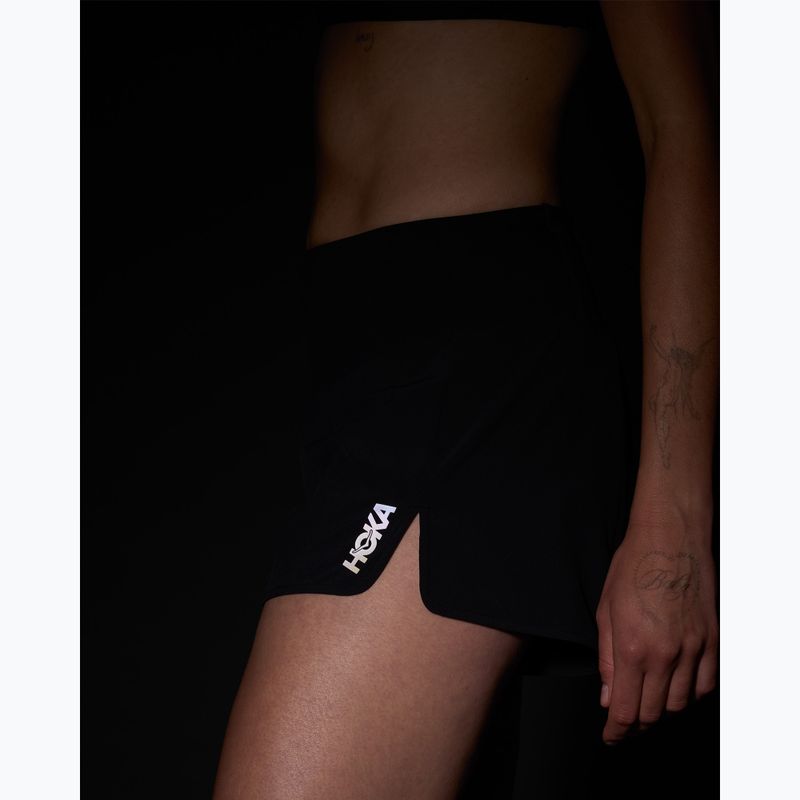 Women's running shorts HOKA Glide Short 3.5" Brief black 7