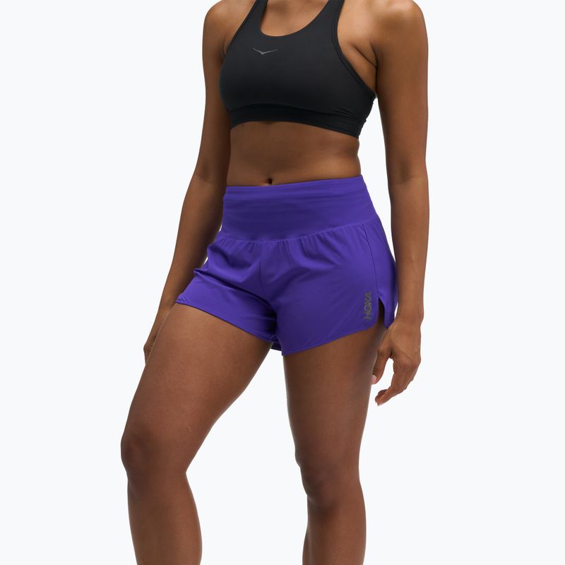 Women's running shorts HOKA Glide Short 3.5" Brief cosmic purple