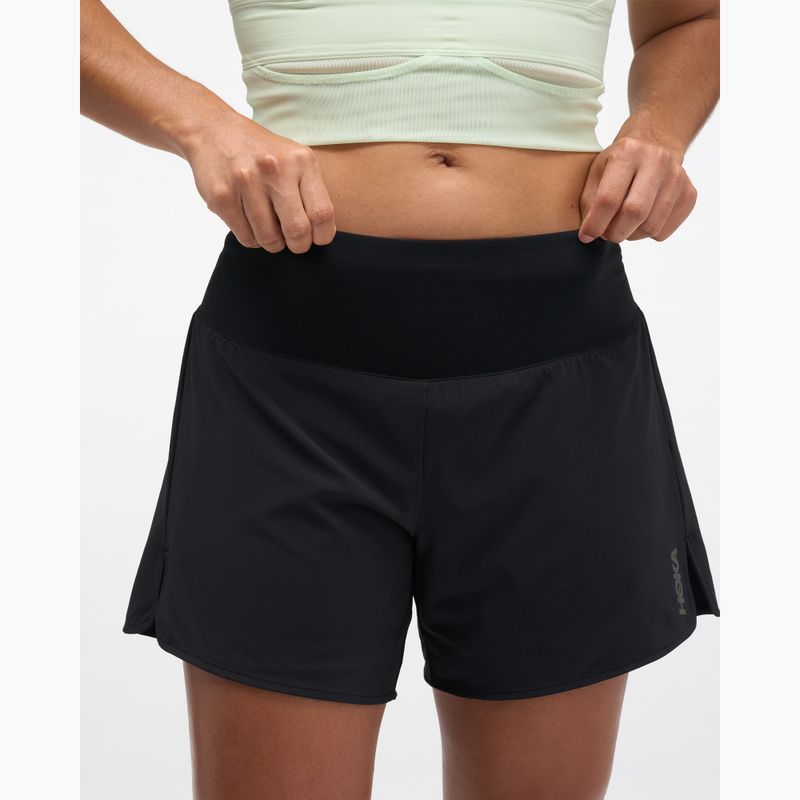 Women's running shorts HOKA Glide Short 5" 2in1 black 4