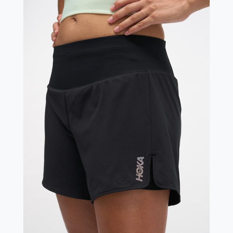 Women's running shorts HOKA Glide Short 5" 2in1 black 5