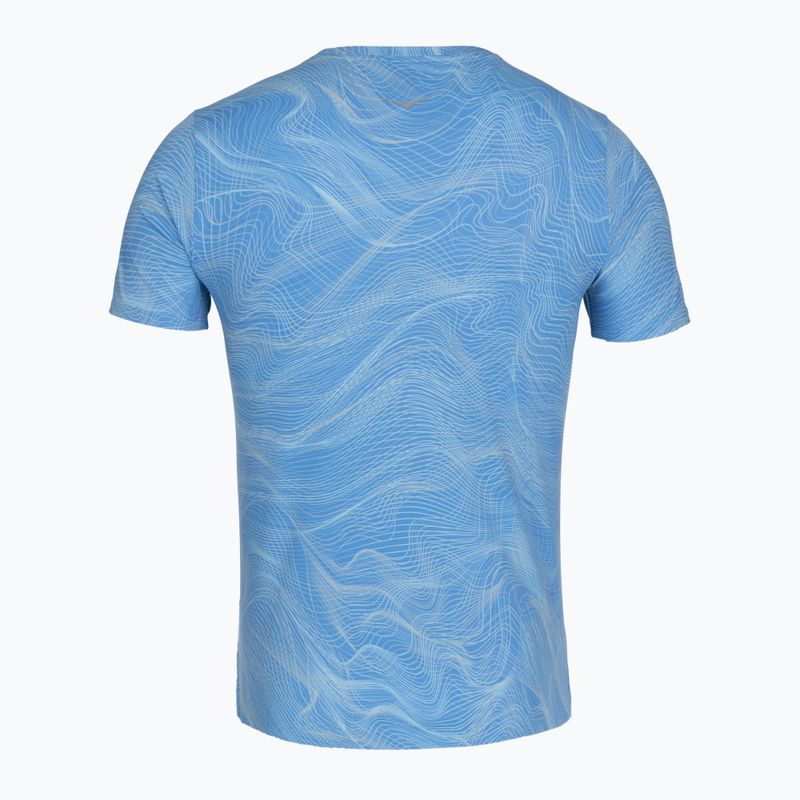 Men's running shirt HOKA EveryRun CLF PRT mineral blue 2