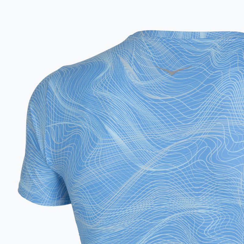 Men's running shirt HOKA EveryRun CLF PRT mineral blue 4