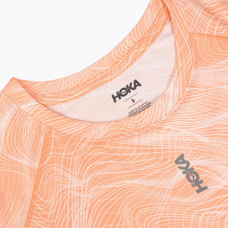 Women's running shirt HOKA EveryRun CLF PRT sunstone print 3