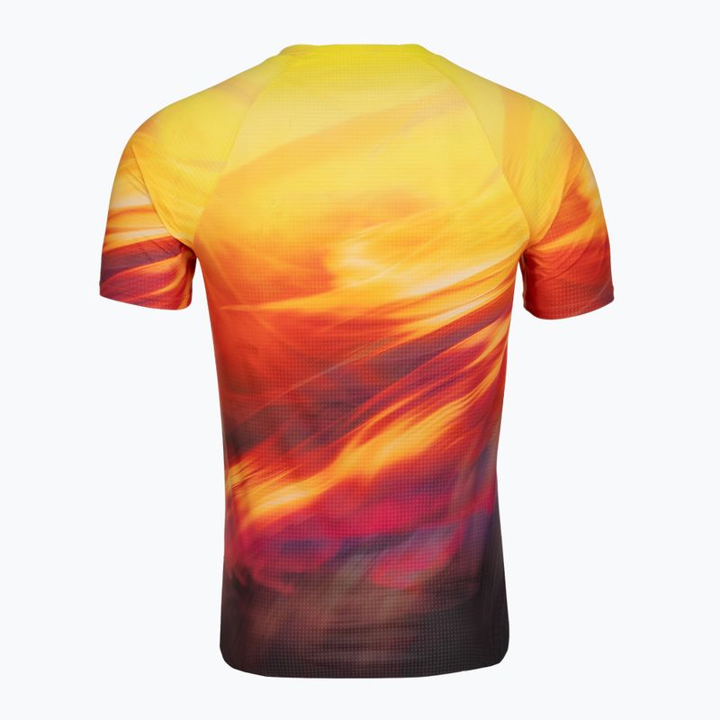 Men's running shirt HOKA Race Day Short Sleeve TR PRT hoka citrus print 2