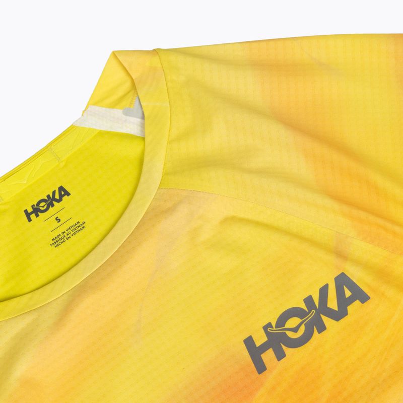 Men's running shirt HOKA Race Day Short Sleeve TR PRT hoka citrus print 3