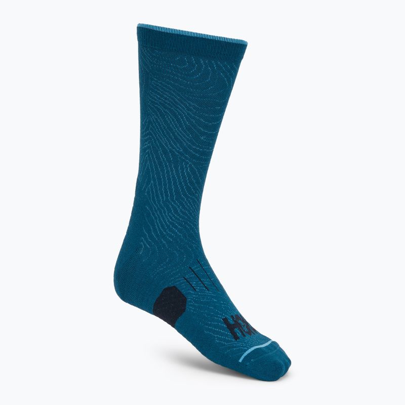 Socks Hoka Crew Run Sock 3-pack hazy blue/soft cobalt/night glow blue 3