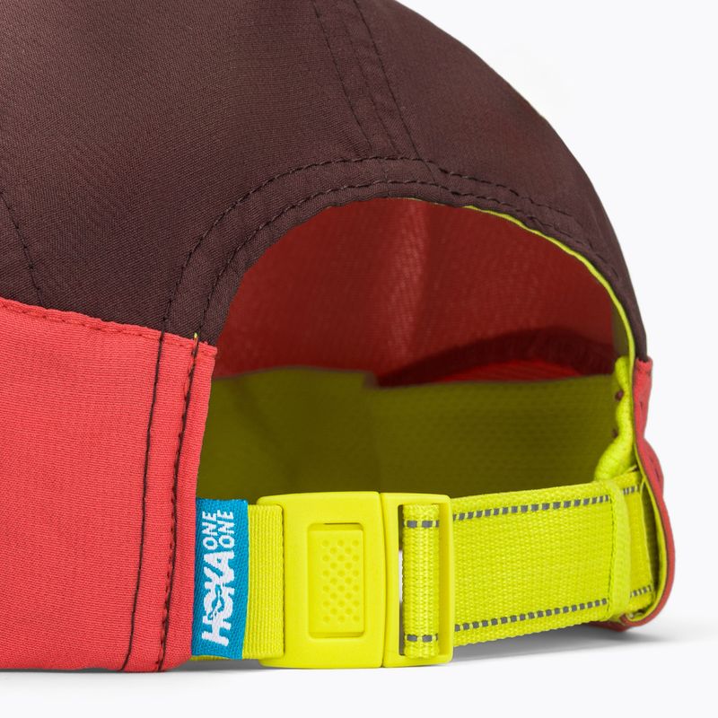 Baseball cap HOKA Run Hat deep mauve/red agate 4