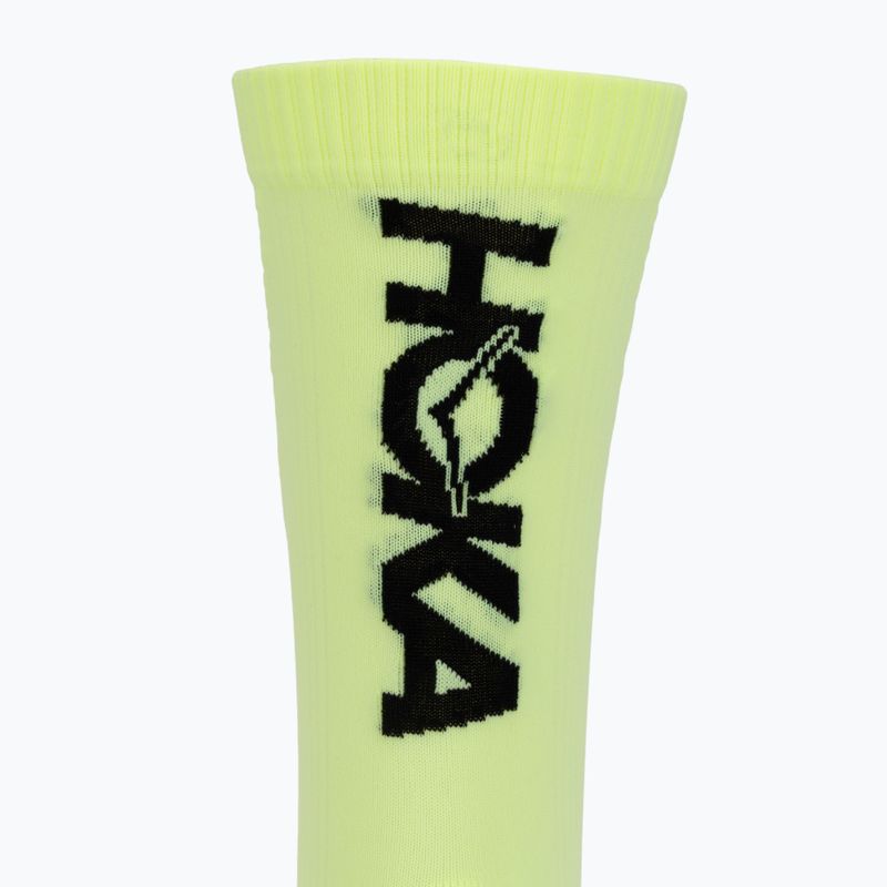 Men's socks HOKA Race Day Crew Sock neon yuzu 3