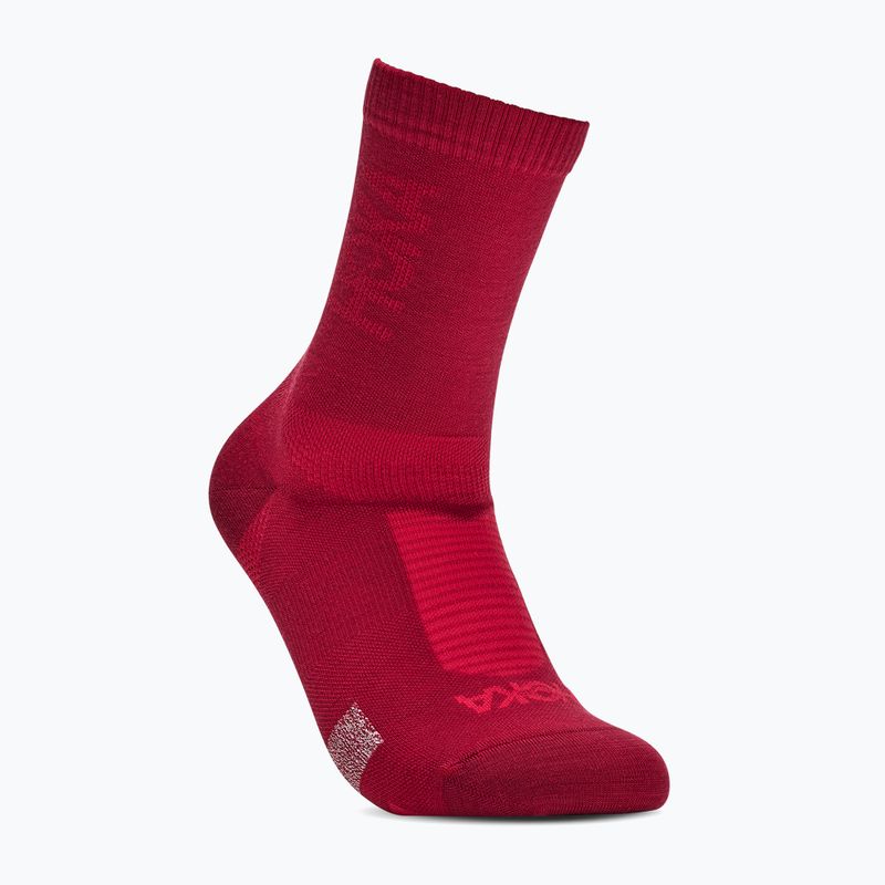 Socks HOKA Merino Crew Sock red agate 2