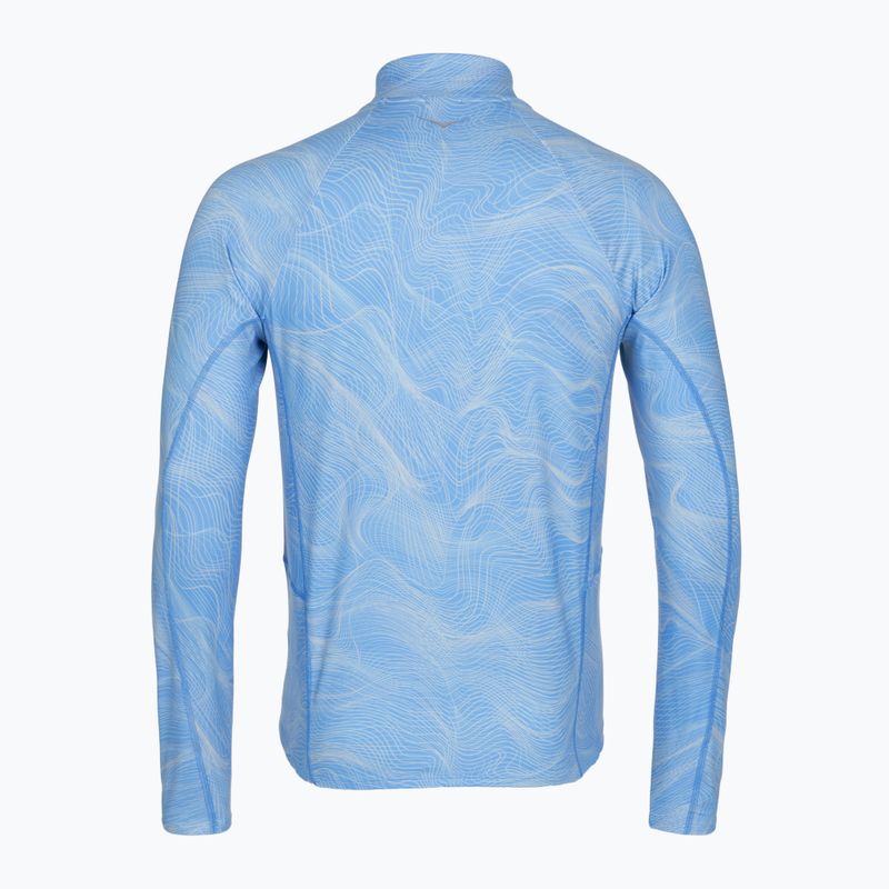 Men's running sweatshirt HOKA Skyform Half Zip CLF PRT mineral blue 2