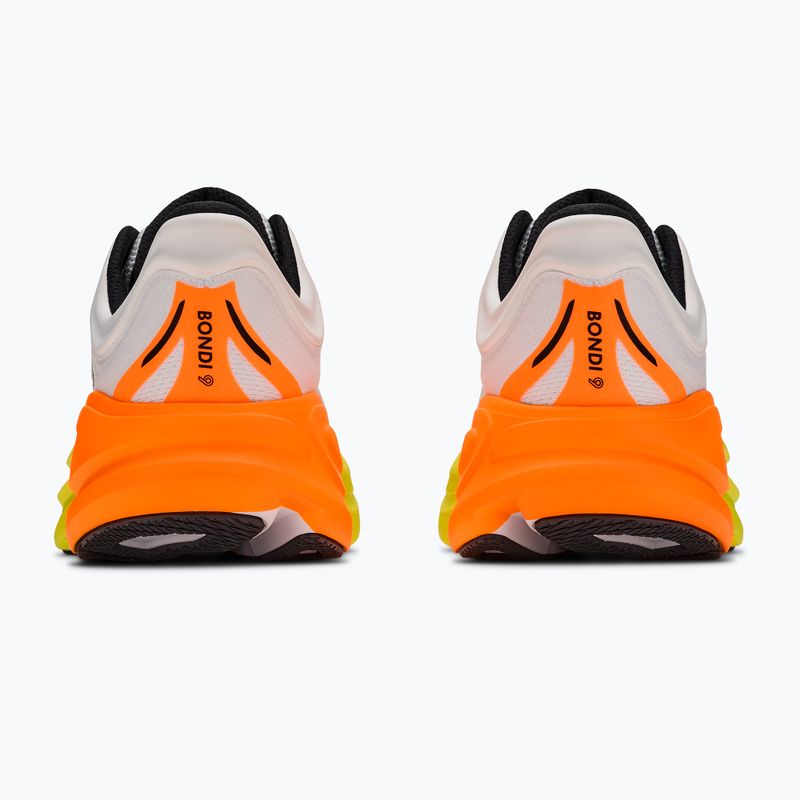 Men's running shoes HOKA Bondi 9 Wide white/neon tangerine 4