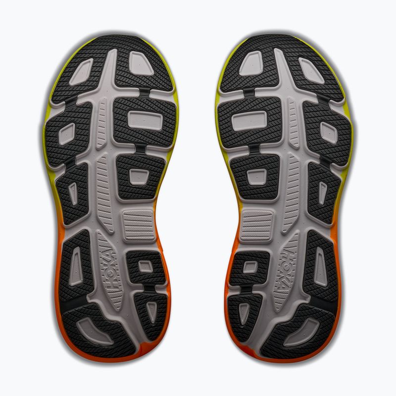 Men's running shoes HOKA Bondi 9 Wide white/neon tangerine 6