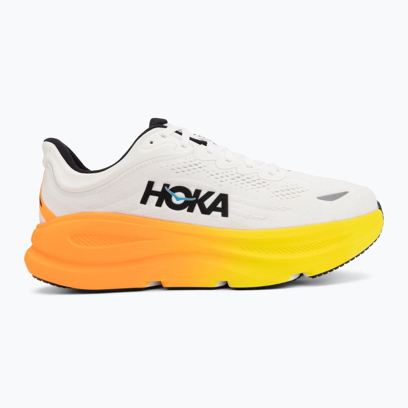 Men's running shoes HOKA Bondi 9 Wide white/neon tangerine 2