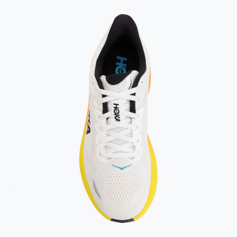 Men's running shoes HOKA Bondi 9 Wide white/neon tangerine 5