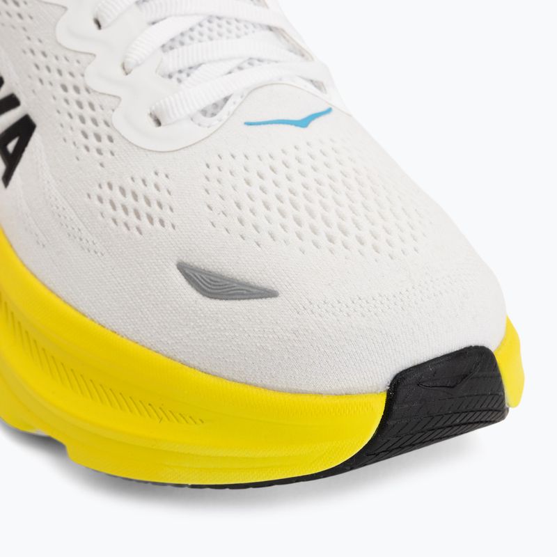 Men's running shoes HOKA Bondi 9 Wide white/neon tangerine 7