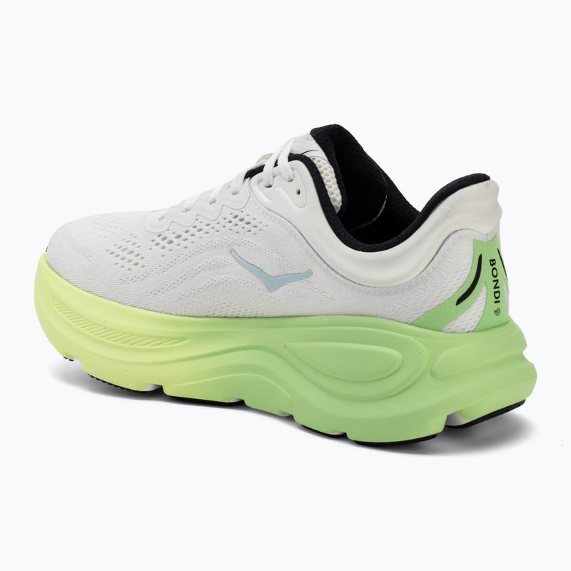 Women's running shoes HOKA Bondi 9 white/tart apple 3