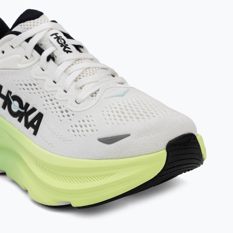 Women's running shoes HOKA Bondi 9 white/tart apple 7