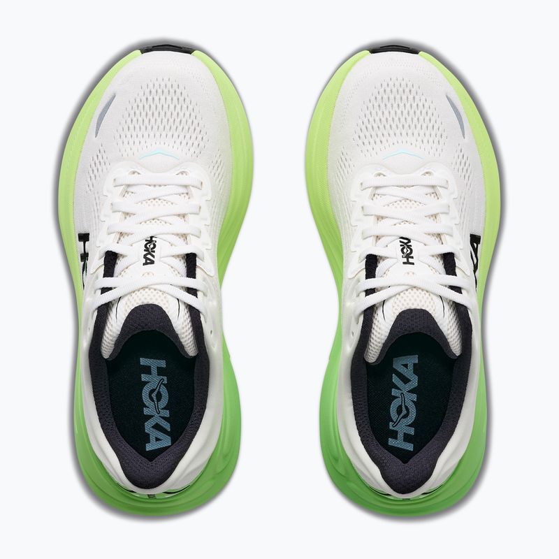 Women's running shoes HOKA Bondi 9 white/tart apple 5