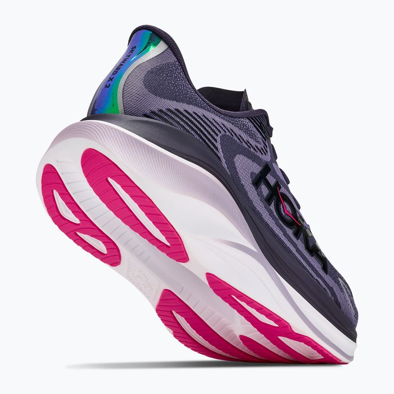 Women's running shoes HOKA Skyward X 2 squid ink/neon gragonfruit 5