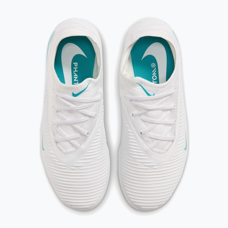 Children's football boots Nike Phantom 6 Low Pro Jr FG/MG white/white/dusty cactus 4