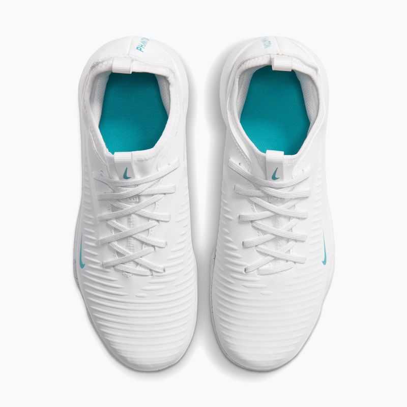 Children's football boots Nike Phantom 6 Low Academy Jr TF white/white/dusty cactus 3