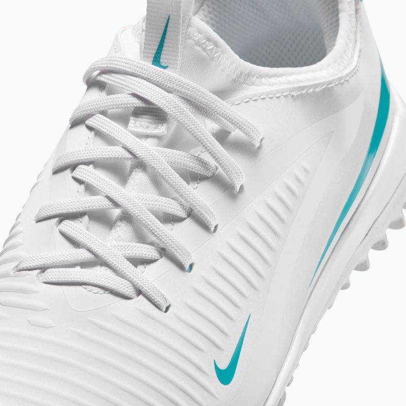 Children's football boots Nike Phantom 6 Low Academy Jr TF white/white/dusty cactus 5